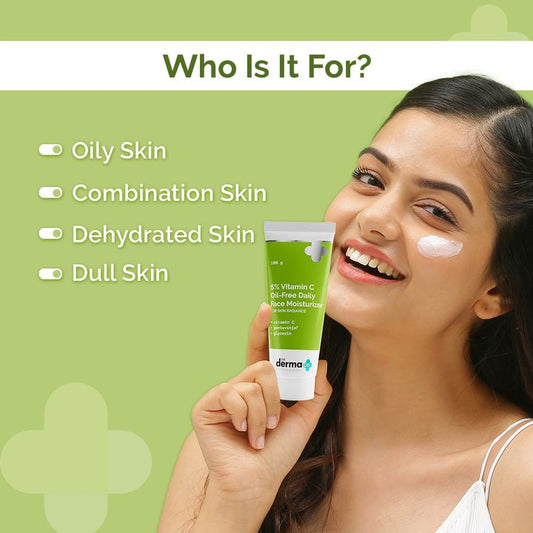 5% Vitamin C Oil-Free Daily Face Moisturizer for Skin Radiance - 100g