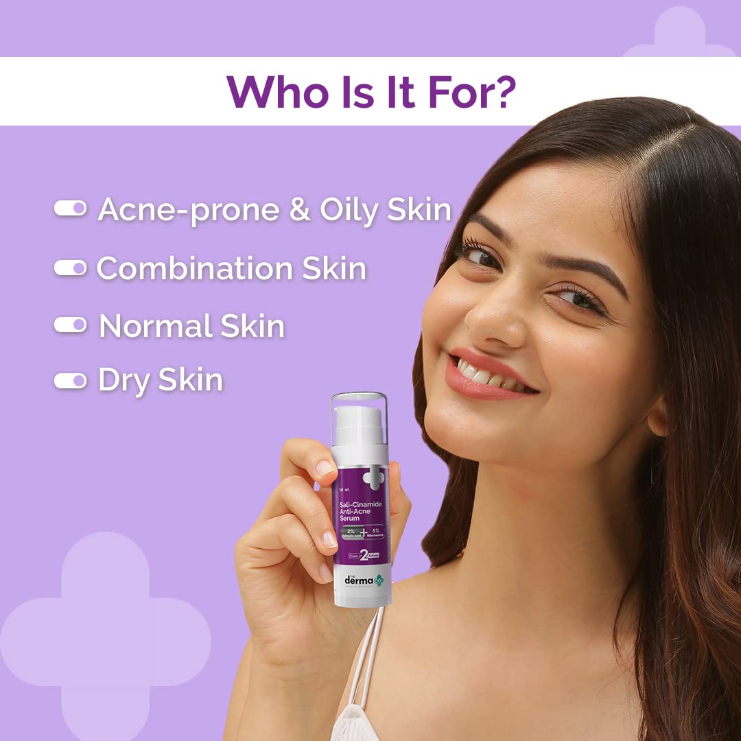 Sali-Cinamide Anti-Acne Serum with 2% Salicylic Acid & 5% Niacinamide - 30ml