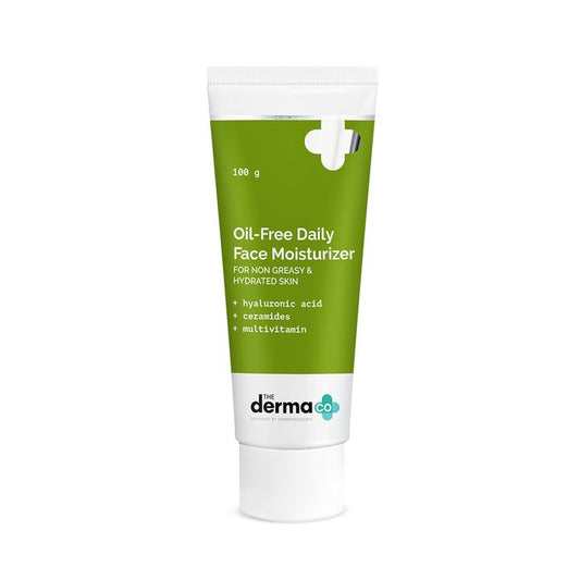 Oil-Free Daily Face Moisturizer With Hyaluronic Acid, Ceramides & Multivitamins for Non-Greasy & Hydrated Skin - 100g